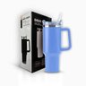 Copo Térmico Grande 1200ml Aço Inox Parede Dupla com Canudo para Bebidas Quentes e Frias (azul - 1