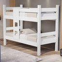 Ver imagem 1 de Beliche Letícia Branco com Colchões - Cambel