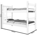 Ver imagem 2 de Beliche Letícia Branco com Colchões - Cambel