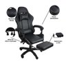 Cadeira Gamer Stillus Ergonômica com Apoio para Os Pés Preto - 6