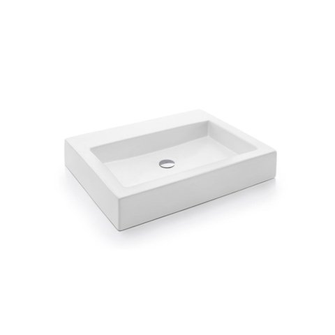 Cuba Apoio Rt1 Retangular com Mesa 610x460x100mm White - Docol Docol Louças