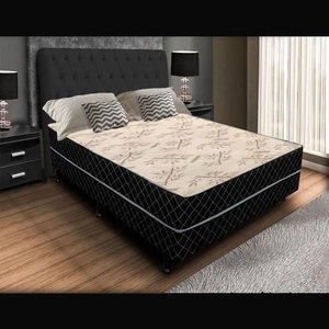 Cama Box Casal Conjugada Ortopédico (5cm) Colchão Dos Sonhos