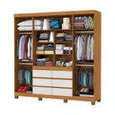 Ver imagem 3 de Guarda Roupa 4 Portas 6 Gavetas 2 Espelhos Xline -grand Line