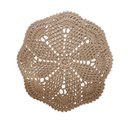 Ver imagem 1 de Sousplat Americano Redondo de Mesa em Crochê Telha