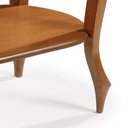 Ver imagem 3 de Aparador Oval em Madeira Maciça com 1 Gaveta e Prateleira 1034 Linz Móveis - Imbuia Glazer