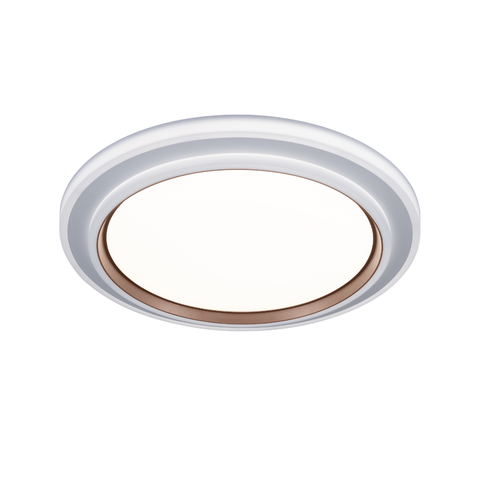 Plafon Led de Sobrepor Luz Amarela Neutra Branca 48cm 72w 110v/220v:dourado/110/220v