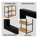 Ver mais imagens de Kit 2 Prateleira Tripla Estante 30x60cm Tipo Industrial