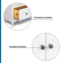 Guarda Roupa 2 Portas em Madeira Maciça - 18