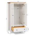 Ver imagem 4 de Guarda Roupa 2 Portas em Madeira Maciça