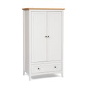 Ver imagem 7 de Guarda Roupa Infantil 2 Portas 1 Gaveta em Madeira Maciça Branco e Carvalho Nest Yescasa
