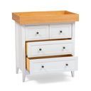 Ver imagem 5 de Cômoda 4 Gavetas com Trocador Nest Yescasa Branco/Carvalho