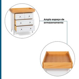 Cômoda 4 Gavetas com Trocador Nest - 14
