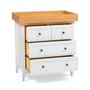 Ver imagem 6 de Cômoda 4 Gavetas com Trocador Nest Yescasa Branco/Carvalho