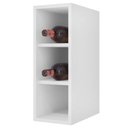 Ver imagem 2 de Armário de Cozinha Modulado de Canto Esquerdo 5 Peças Cp54 com Pia Inox Branco-preto - Lumil