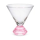 Ver imagem 2 de Conjunto 6 Copos em Vidro Base Cristal Prisma Rosa 270ml JL1028 Btc