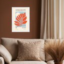 Ver imagem 2 de Quadro Decorativo Matisse - Folha Laranja 24x18cm:moldura Branca