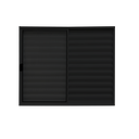 Ver imagem 1 de Veneziana 3 Folhas Aluminio Preto 1,20x1,20 Linha 18 Modular