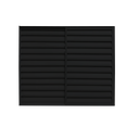 Ver imagem 6 de Veneziana 3 Folhas Aluminio Preto 1,20x1,20 Linha 18 Modular