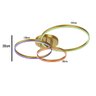 Lustre Aneis Infinito 3 em 1 Perfil Luminaria Orbital Arco Luxo Moderno Decorativo Sala Quarto Comer - 9