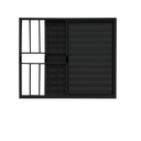 Ver imagem 4 de Veneziana 3 Folhas Aluminio Preto com Grade 1,00x1,50 Linha 18 Modular