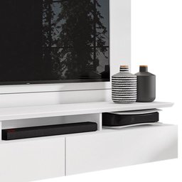 Home Suspenso Noruega Branco para TV até 55” - Móveis Leão - 4