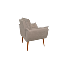 Ver imagem 4 de Kit 03 Poltronas Opala Confortável Sala, Quarto Cor:bege