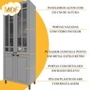 Ver imagem 3 de Armário Cozinha Modulada Completa Americana 100% MDF 280cm Provence Multimóveis Crink-CPL020 Cinza