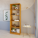 Ver imagem 2 de Estante Livreiro Multiuso Eliana com 5 Nichos:freijó