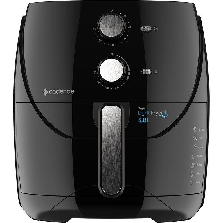 Fritadeira Elétrica Sem Óleo Cadence, Super Light Fryer FRT555, Preto - 220 Volts