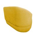 Ver imagem 5 de Namoradeira Decorativa Beatriz Orgânica Couro Amarelo