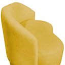 Ver imagem 6 de Namoradeira Decorativa Beatriz Orgânica Couro Amarelo