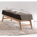 Ver imagem 3 de Puff 100cm Veludo Requadro Natural Horus