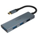 Ver imagem 1 de HUB USB-C - 4 Portas USB 3.0 - Akasa AK-CBCA25-18BK