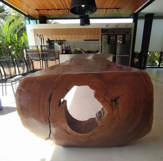 Mesa Cascata Curva Made Wood:Comp400xAlt80xLarg100/Marrom - 5