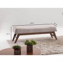 Ver imagem 3 de Puff para Quarto 160cm Linho Imbuia Requadro Horus