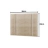 Cabeceira Solteiro Estofada com Led - Linho Bege - 6