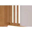 Ver imagem 5 de Mesa de Sala Jantar Astrid + Tampo Madeirado Vidro 160x80cm Amendoa/off White - Lopas