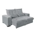 Ver imagem 2 de Sofá Retrátil e Reclinável 2,10m Suede Miami