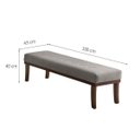 Ver imagem 3 de Puff Para Quarto 100Cm Veludo Imbuia Theo 