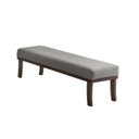 Ver imagem 2 de Puff Para Quarto 100Cm Veludo Imbuia Theo 