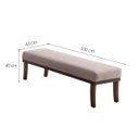 Ver imagem 3 de Puff para Quarto 100cm Linho Imbuia Theo