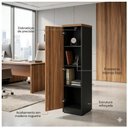 Ver imagem 3 de Armário Torre Fechada Workstart Nogal Sevilha/Preto 21434