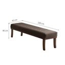 Ver imagem 3 de Puff Para Quarto 100Cm Veludo Imbuia Theo Marrom