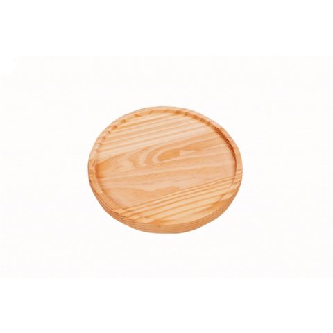 Tábua de Madeira Redonda com Rebaixe 28x2,5cm