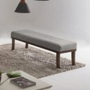 Ver imagem 1 de Puff para Quarto 140cm Linho Imbuia Theo