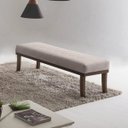 Ver imagem 1 de Puff para Quarto 140cm Linho Imbuia Theo