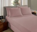 Ver imagem 1 de Jogo de Cama - Casal - Malha - 3 Peças - 100% Algodão - Fio 30/1 Penteado - Sul Brasil Rosa Camafeu