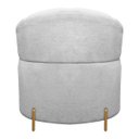 Ver imagem 5 de Kit 2 Cadeiras Decorativas Orgânica Grecia Bouclê Cinza com Pés em Metal Sofa Store