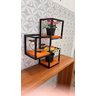 Prateleira Floreira Multiuso de Parede Geometrica 3 Nichos - 3