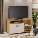 Ver imagem 3 de Rack Apolo para TV até 49 Polegadas 121cm MDP com 3 Nichos Cinamomo Off White